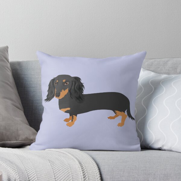 Item preview, Curly Black and Tan Dachshund designed and sold by MameDesign.