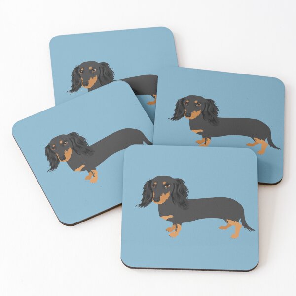 Item preview, Curly Black and Tan Dachshund designed and sold by MameDesign.