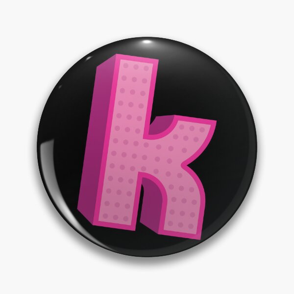 Item preview, The Killers - Pink 3D 'K' designed and sold by TheDesignIgloo.