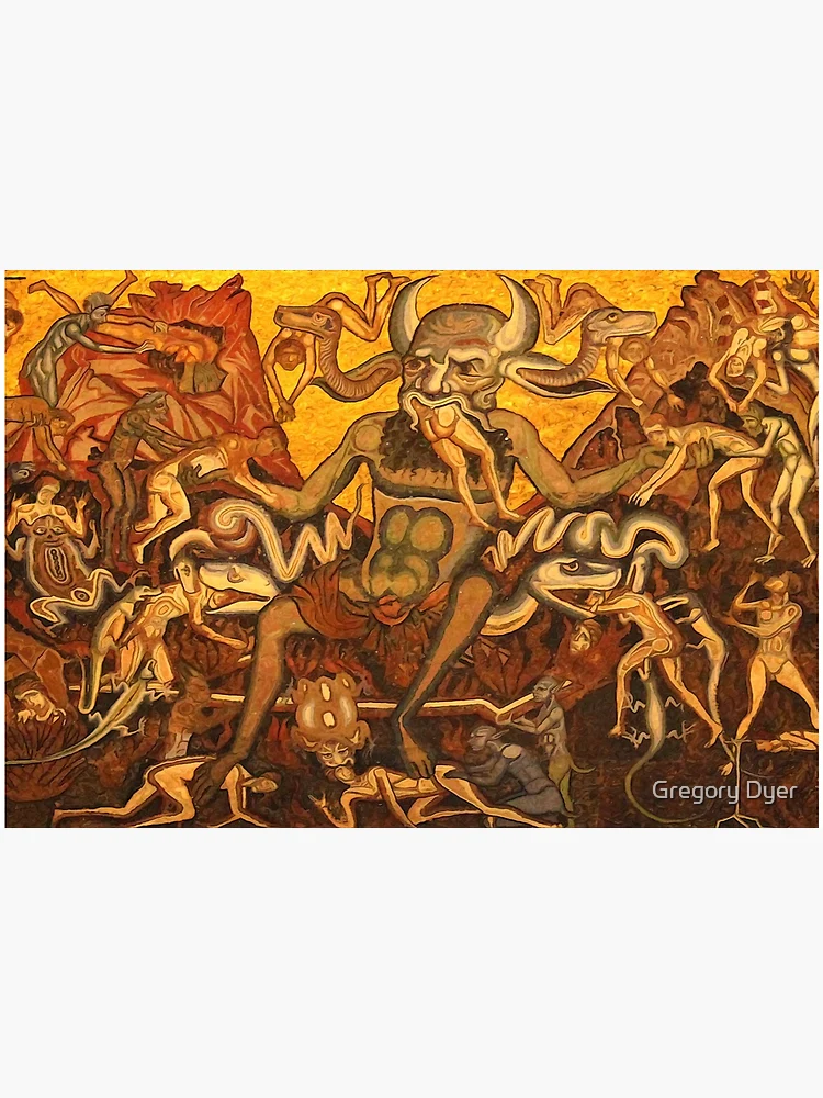 Dantes Inferno Art Board Print for Sale by Mengarda