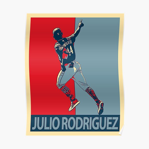 Julio Rodriguez Seattle Mariners Baseball Home Run Poster Man 