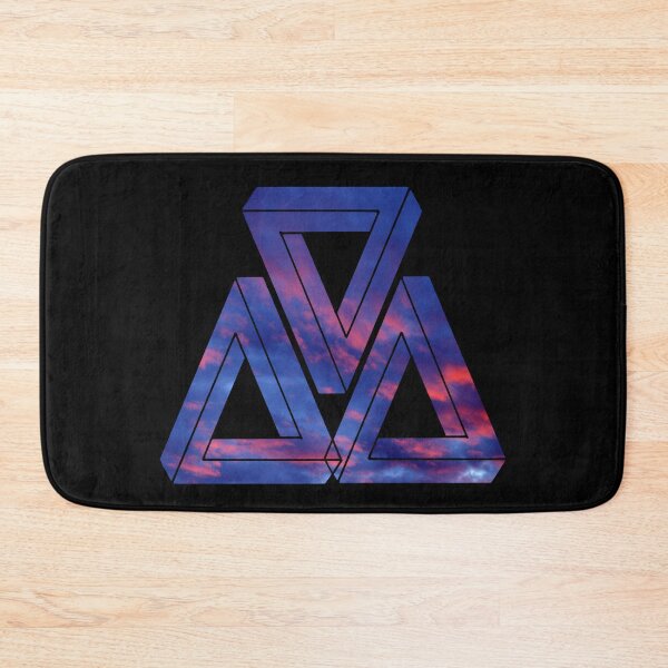 Item preview, Dark Red Blue Triple Triangle Me Impressed designed and sold by createVisions.