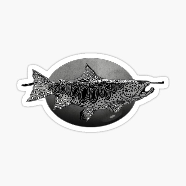 "Graphic Trout" Sticker for Sale by MikaelJenei Redbubble