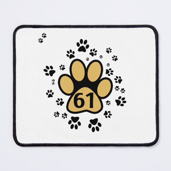 Item preview, 61 - number with animal paws designed and sold by MadandMean.