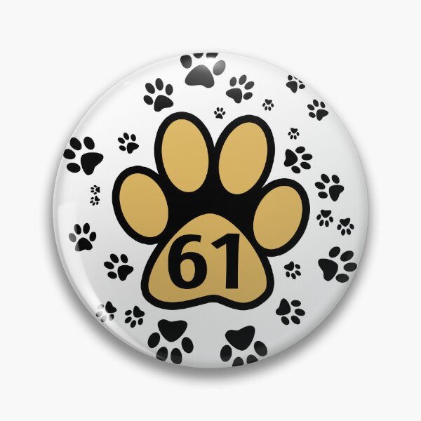 Item preview, 61 - number with animal paws designed and sold by MadandMean.