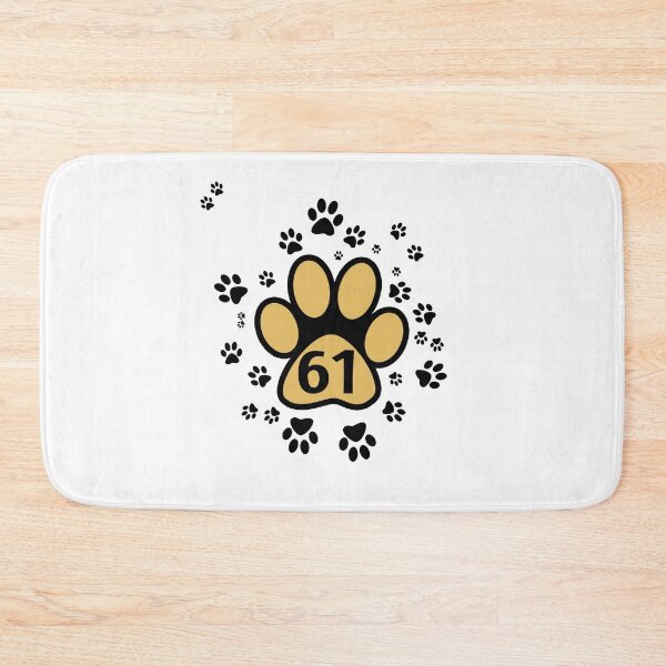 Item preview, 61 - number with animal paws designed and sold by MadandMean.