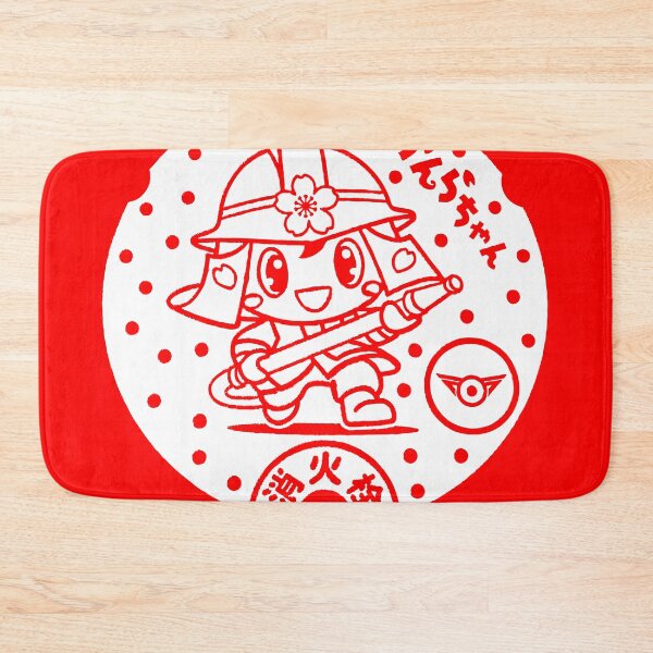 Item preview, Fireman cartoon on manhole in Japan - White designed and sold by mattraski.