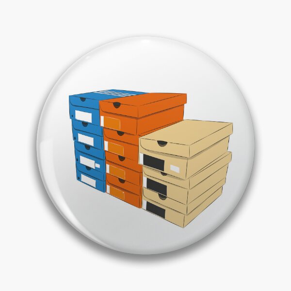 Item preview, Closed triple stack small shoe boxes logo 3D designed and sold by UnaErre.