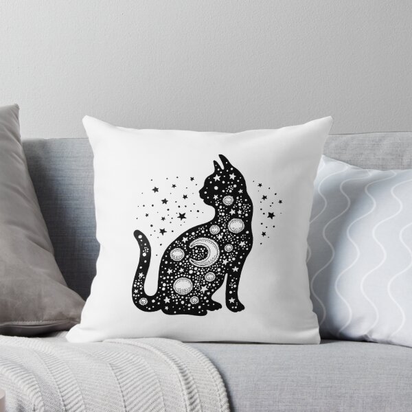Item preview, Zodiac Cat Stardust Moon Phases designed and sold by printheavenart.