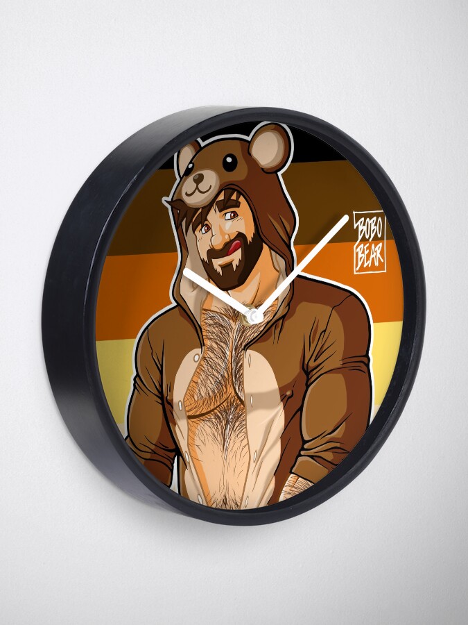 Alternate view of ADAM LIKES TEDDY BEARS - BEAR PRIDE Clock