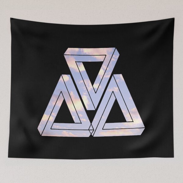 Item preview, Light Sky Triple Triangle Me Impressed designed and sold by createVisions.