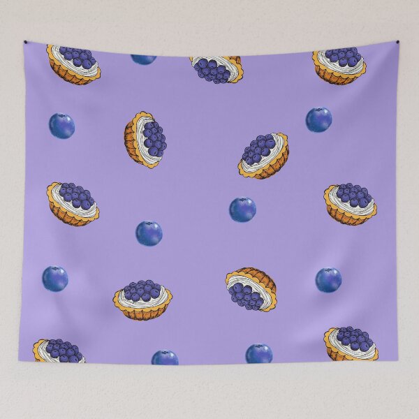 Item preview, Cute Blueberry Pie Pattern designed and sold by The Glasses Girl.