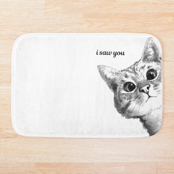 Item preview, cat i saw you  designed and sold by lujain5.