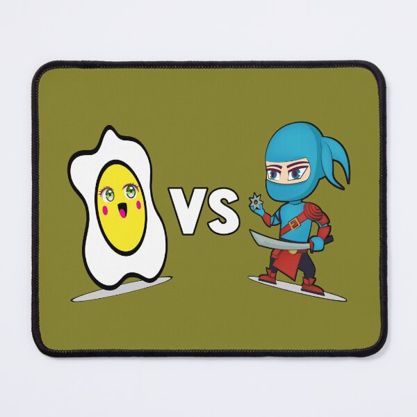 Item preview, Funny fried egg vs ninja warrior designed and sold by vibeno1.