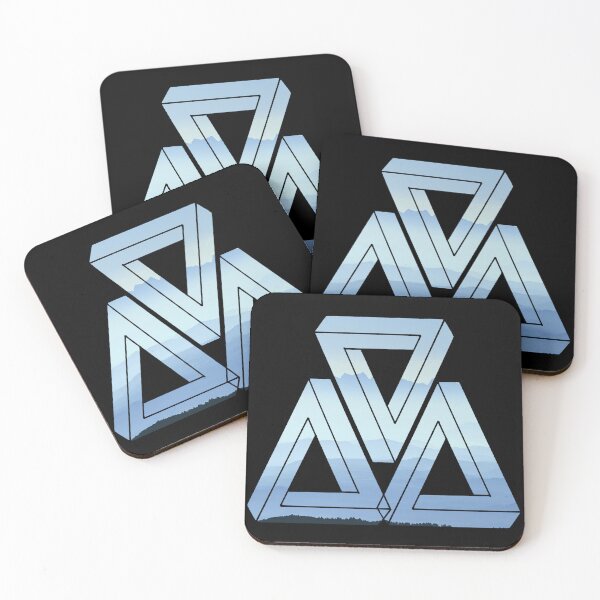 Item preview, Mountain Range Triple Triangle Me Impressed designed and sold by createVisions.