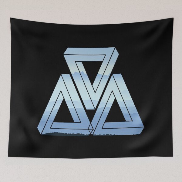 Item preview, Mountain Range Triple Triangle Me Impressed designed and sold by createVisions.