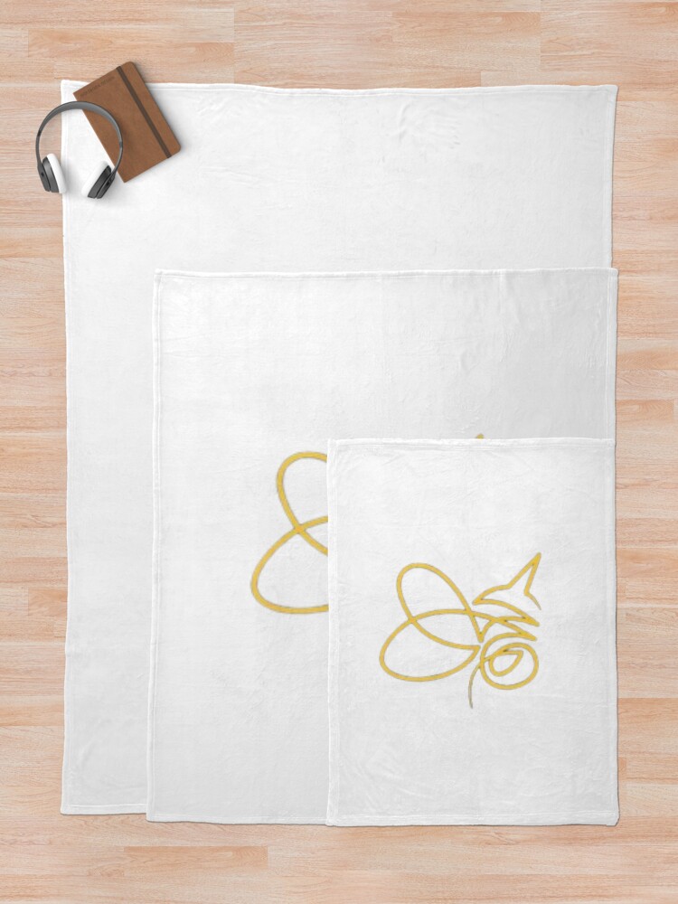 Alternate view of Plant Trees and save The Bees Blooming Planet Throw Blanket