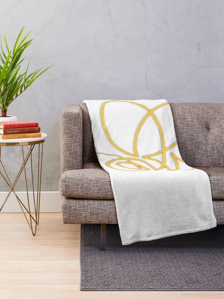 Alternate view of Plant Trees and save The Bees Blooming Planet Throw Blanket