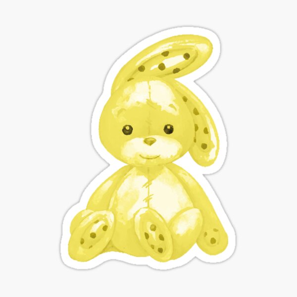 Item preview, Nursery Rabbit in Yellow designed and sold by KVDcreations.