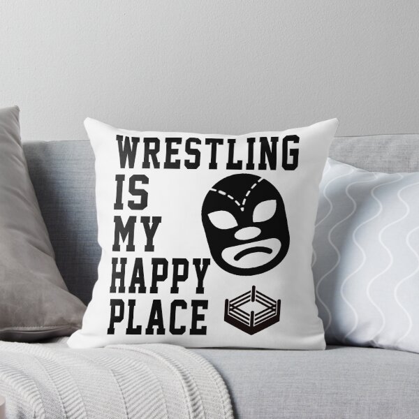 Item preview, wrestling is my happy place designed and sold by justanothertee.
