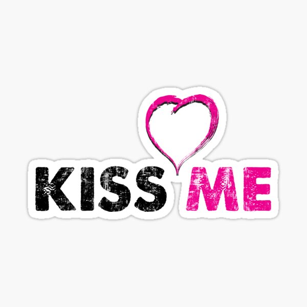 kiss me' Sticker