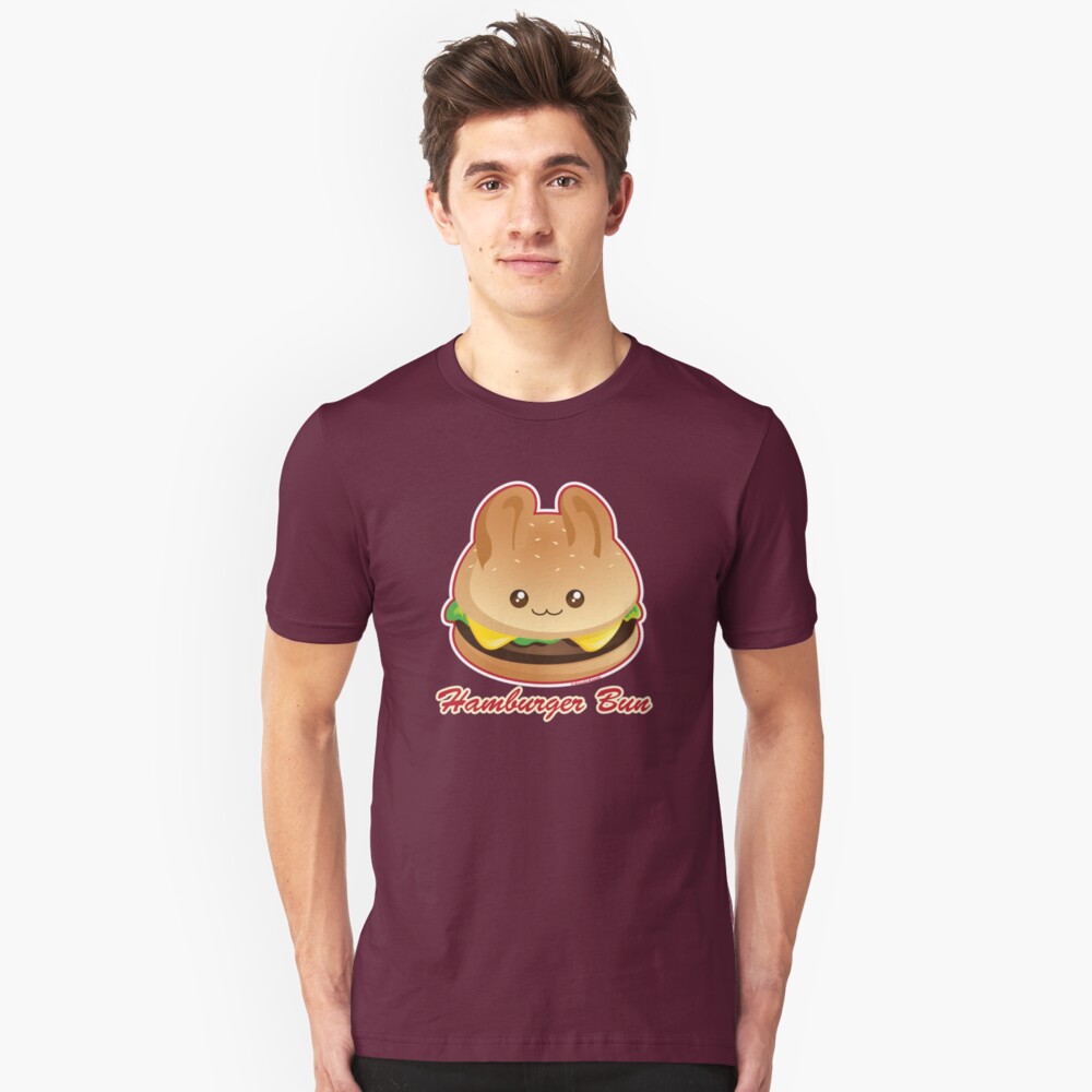 Punny Buns: Cute Hamburger Bunny Slim Fit T-Shirt