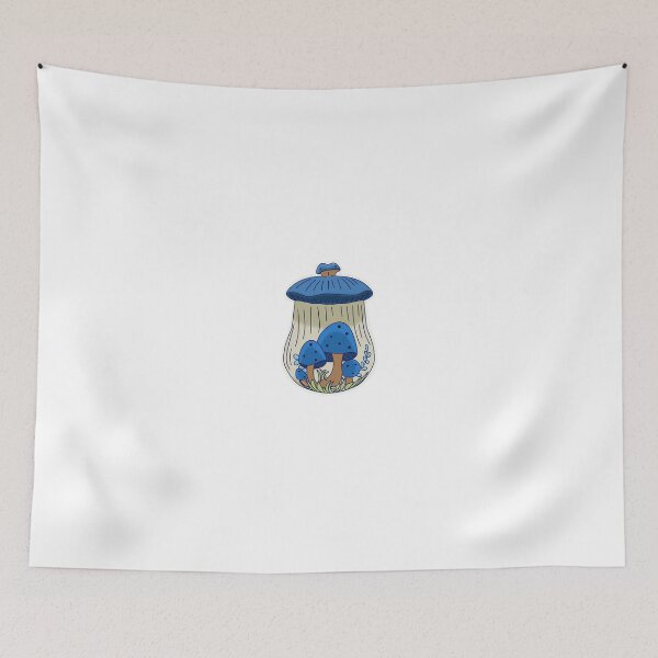 Item preview, Blue Arnel Happy Mushroom Canister  designed and sold by Corissa Livingston.