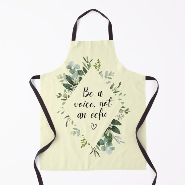 Item preview, Be A Voice, Not An Echo Inspirational Quote | Floral Flower Leaves Diamond Border: designed and sold by LifeAndWonder.