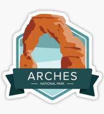 Arches National Park Graphic Badge Sticker