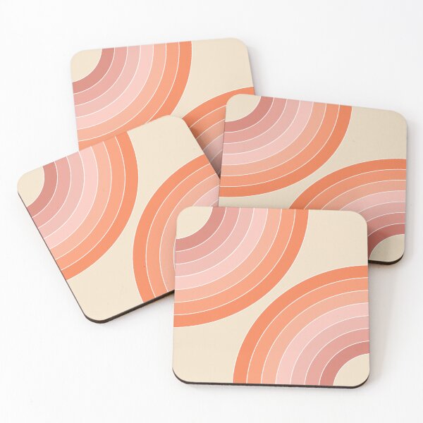 Item preview, Orange and pink retro style circles designed and sold by BattaAnastasia.