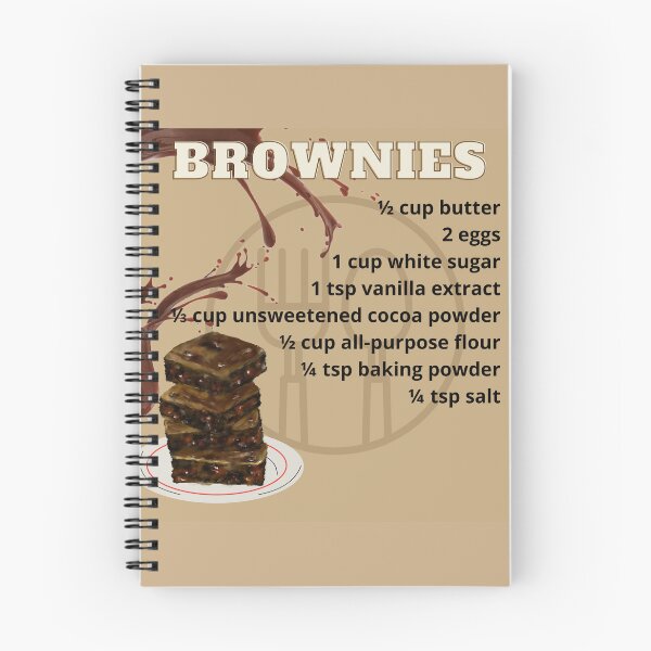 Item preview, Brownies Recipe for foodies designed and sold by chrysaioann.