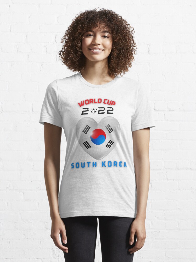 World Cup Qatar 2022 South Korea Heart T Shirt For Sale By Mr