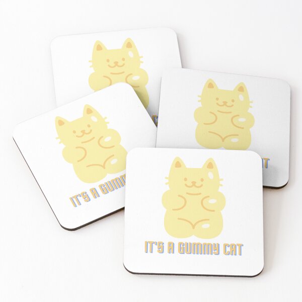 Item preview, It's a gummy cat - cute yellow gummy cat designed and sold by NadjasClothing.