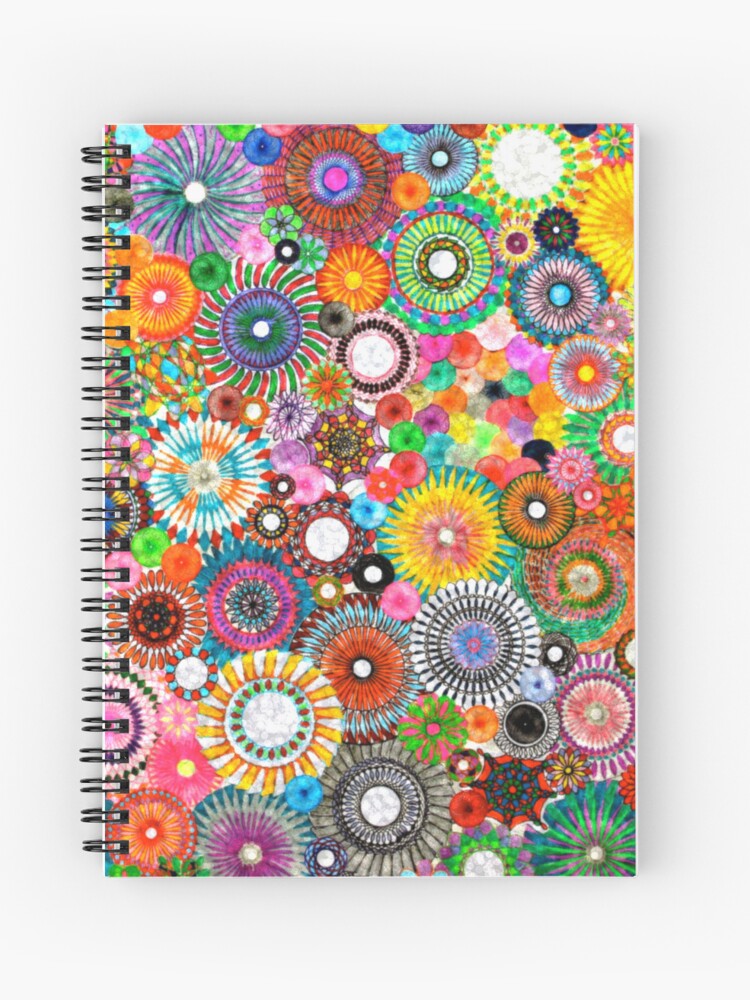 Childhood Dreams -filtered Spirograph Art Spiral Notebook for Sale by  RachelEDesigns