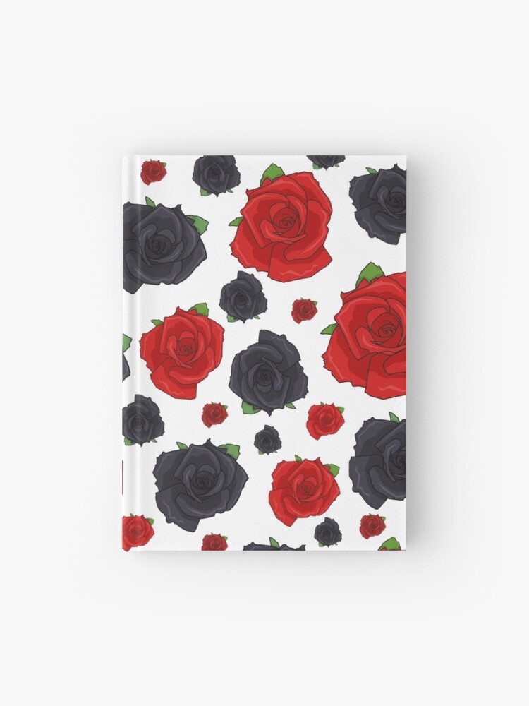 Cuaderno de tapa dura «Rosas negras y rojas» de ZellyKat | Redbubble