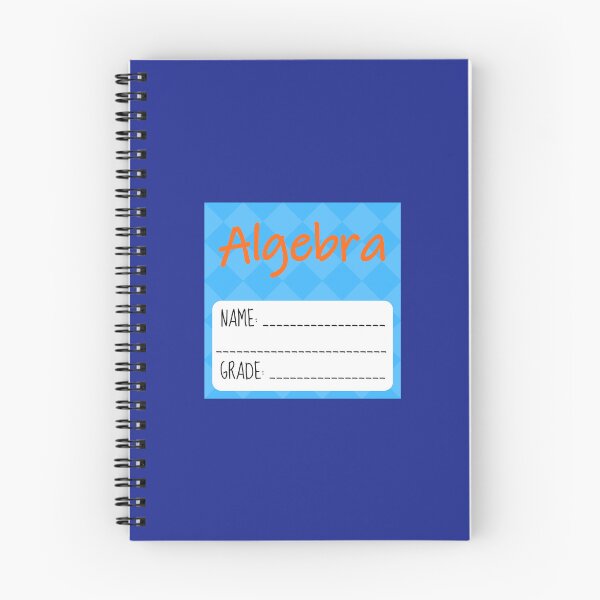 Item preview, Algebra notebook labels for school - blue designed and sold by AIfun135.