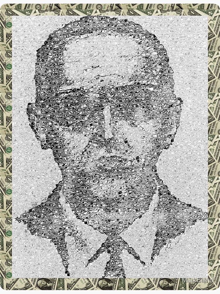 "D.B COOPER MONEY FACE " Sticker for Sale by MarkBlend Redbubble
