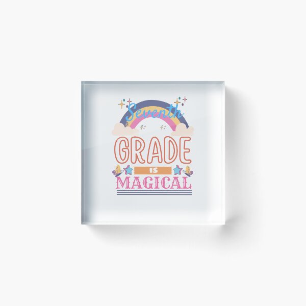 Item preview, Seventh grade is magical- Back to School designed and sold by Rainbow Designs.