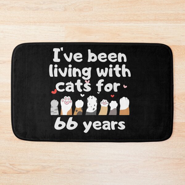 Item preview, I've been living with cats for 66 years designed and sold by marunstudio.