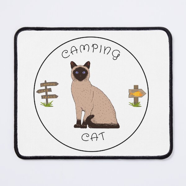 Aperçu de l'œuvre Chat de camping - marron créée et vendue par StuckOnCamping.