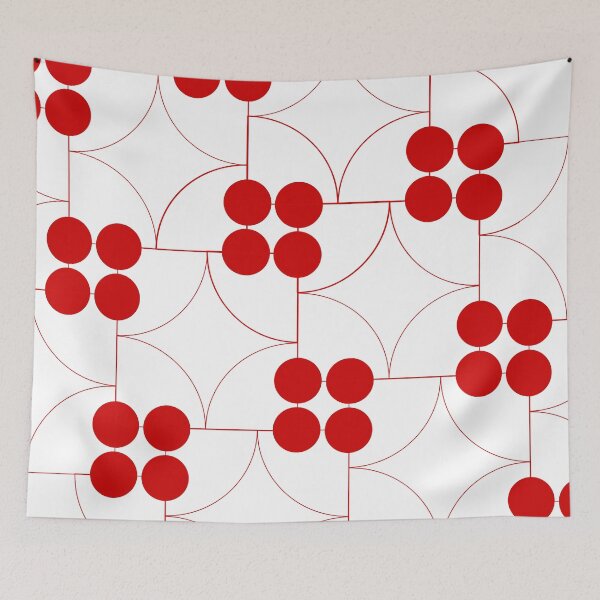 Item preview, Red Bubbles and Lines   designed and sold by Gretchen Tiger.