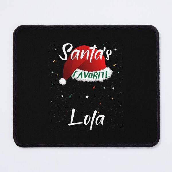 Item preview, Santa&x27;s Favorite Lola Santa Hat Christmas Gift Canvas Print designed and sold by gruetthetz3.