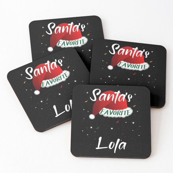 Item preview, Santa&x27;s Favorite Lola Santa Hat Christmas Gift     Canvas Print designed and sold by gruetthetz3.