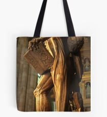 The Statue Of St Bartholomew In Milan Cathedral Tote Bag