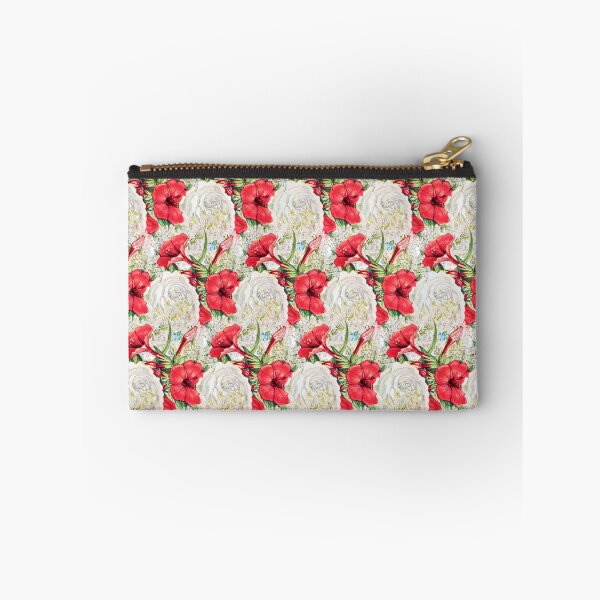 Item preview, Wonderful Floral Pattern With Red White Blooming Roses designed and sold by BeInTouch.