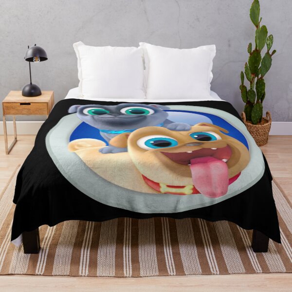 Puppy Dog Pals Throw Blankets for Sale Redbubble