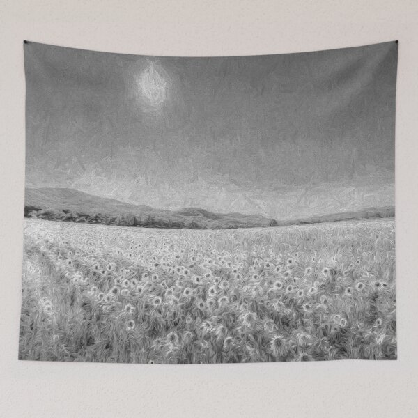 Item preview, Sunflowers In Monochrome Art designed and sold by Londonimages.