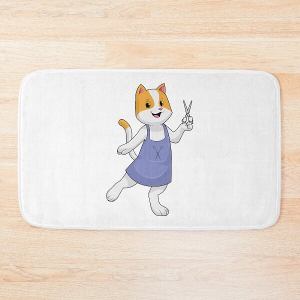 Item preview, Cat as Hair stylist with Scissors designed and sold by Snabdesign84.