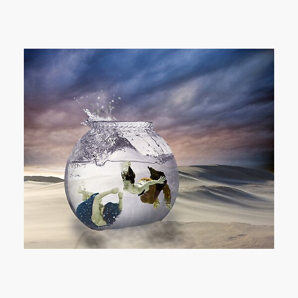 2 Lost Souls Living in a Fishbowl Photographic Print