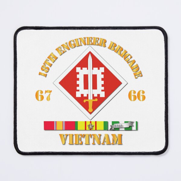 Item preview, Army - 18th Engineer Bde SSI 66-67 w VN SVC designed and sold by Military Insignia Products.